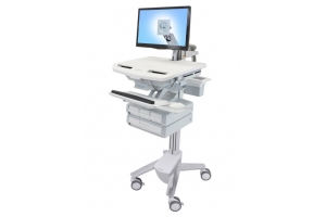 Ergotron StyleView Aluminium, Grijs, Wit Vlakke paneel Multimediawagentje
