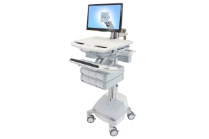 Ergotron StyleView Aluminium, Grijs, Wit Vlakke paneel Multimediawagentje