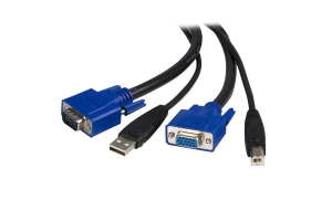 StarTech.com 1,80 m 2-in-1 USB KVM-kabel
