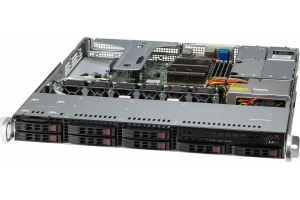 Supermicro SYS-110T-M server barebone Intel C256 LGA 1200 (Socket H5) Rack (1U) Zwart