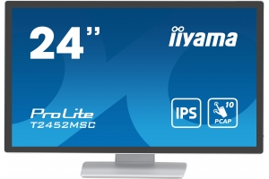 iiyama ProLite computer monitor 60,5 cm (23.8") 1920 x 1080 Pixels Full HD LCD Touchscreen Multi-gebruiker Wit