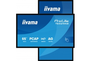 iiyama T6529AS-B1AG beeldkrant Kiosk-ontwerp 163,8 cm (64.5") LED Wifi 420 cd/m² 4K Ultra HD Zwart Touchscreen Type processor Android 24/7