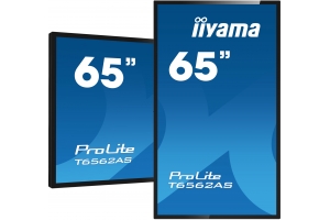 iiyama T6562AS-B1 beeldkrant Kiosk-ontwerp 163,8 cm (64.5") LED 500 cd/m² 4K Ultra HD Zwart Touchscreen Type processor Android 8.0 24/7