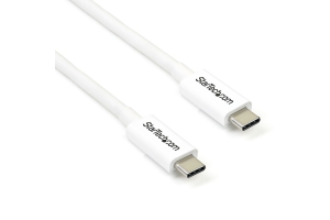 StarTech.com 2m Thunderbolt 3 Kabel, 20Gbps, 100W PD, 4K, Thunderbolt Gecertificeerd, Thunderbolt 4/USB 3.2/DisplayPort Compatibel, Wit