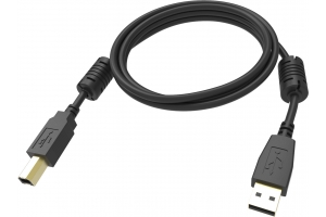 Vision TC 1MUSB/BL USB-kabel 1 m USB 2.0 USB B USB A Zwart