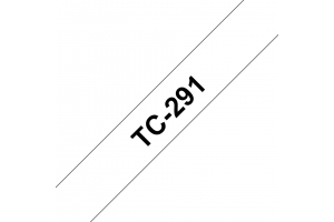 Brother TC-291 labelprinter-tape Zwart op wit