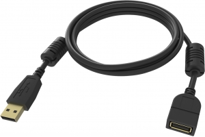 Vision TC-2MUSBEXT-BL USB-kabel 2 m USB 2.0 USB A Zwart