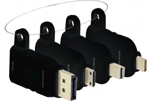 Vision TC-MULTIHDMI/BL tussenstuk voor kabels mDP/DP/mHDMI/USB-C HDMI Zwart