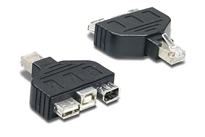 Trendnet USB & FireWire adapter for TC-NT2 Zwart