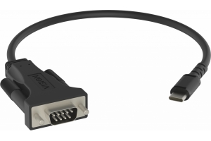Vision TC-USBCSER/BL seriële kabel Zwart RS-232 USB-C
