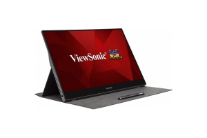 Viewsonic TD1655 computer monitor 39,6 cm (15.6") 1920 x 1080 Pixels Full HD LED Touchscreen Multi-gebruiker Zwart, Zilver