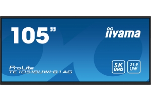 iiyama TE10518UWI-B1AG beeldkrant Digitaal A-kaart 2,67 m (105") LED Wifi 450 cd/m² 5K Ultra HD Zwart Touchscreen Type processor Android 24/7