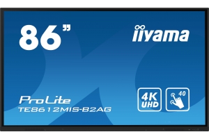 iiyama PROLITE Digitaal A-kaart 2,18 m (86") LED Wifi 400 cd/m² 4K Ultra HD Zwart Touchscreen Type processor Android 24/7