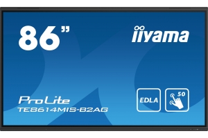 iiyama PROLITE TE8614MIS-B2AG Digitale signage flatscreen 2,18 m (86") LCD Wifi 435 cd/m² 4K Ultra HD Zwart Touchscreen Type processor Android 24/7