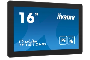 iiyama ProLite TF1615MC-B1 computer monitor 39,6 cm (15.6") 1920 x 1080 Pixels Full HD Touchscreen Zwart