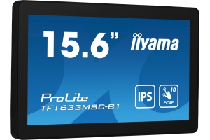 iiyama ProLite TF1633MSC-B1 computer monitor 39,6 cm (15.6") 1920 x 1080 Pixels Full HD Touchscreen Zwart