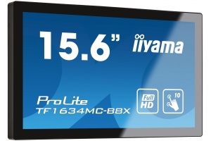 iiyama ProLite TF1634MC-B8X computer monitor 39,6 cm (15.6") 1920 x 1080 Pixels Full HD LED Touchscreen Multi-gebruiker Zwart