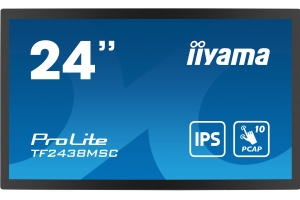 iiyama PROLITE Digitaal A-kaart 61 cm (24") LED 600 cd/m² Full HD Zwart Touchscreen
