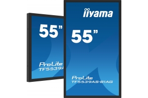 iiyama TF5539AS-B1AG beeldkrant Kiosk-ontwerp 138,7 cm (54.6") LED 435 cd/m² 4K Ultra HD Zwart Touchscreen Type processor Android 11 24/7