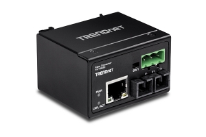 Trendnet TI-F10S30 netwerk media converter 200 Mbit/s 1310 nm Single-mode Zwart