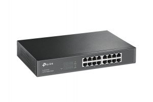 TP-Link TL-SG1016D Unmanaged Gigabit Ethernet (10/100/1000) Zwart