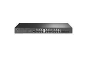TP-Link JetStream TL-SG3428X-M2 netwerk-switch Managed L2+ 2.5G Ethernet (100/1000/2500) 1U Zwart