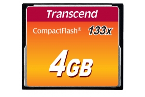 Transcend TS4GCF133 flashgeheugen 4 GB CompactFlash MLC