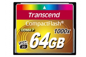 Transcend CompactFlash Card 1000x 64GB MLC