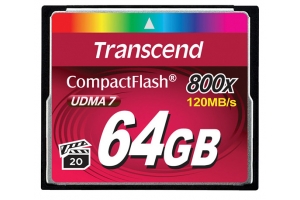 Transcend 64GB 800x CF CompactFlash MLC
