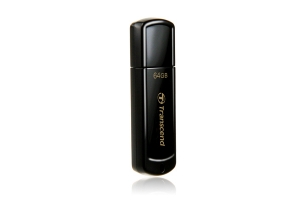 Transcend JetFlash 350 USB flash drive 64 GB USB Type-A 2.0 Zwart