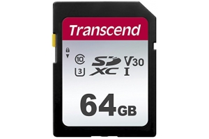 Transcend TS64GSDC300S flashgeheugen 64 GB SDXC NAND Klasse 10