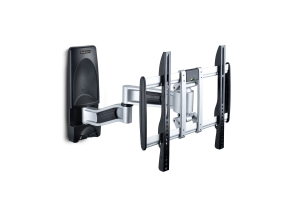 StarTech.com Draaibare TV Beugel voor 26" tot 65" (45kg) Flat of Curved TVs, VESA TV Muursteun, Inklapbaar/Kantelbaar, Low Profile TV Muurbeugel, Zwenkbare Premium TV Arm