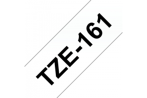 Brother TZE-161 labelprinter-tape Zwart op zilver