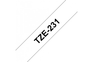 Brother TZE-231 labelprinter-tape Zwart op wit