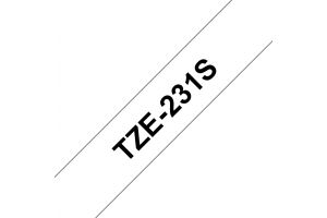 Brother TZE231S labelprinter-tape Zwart op wit TZe