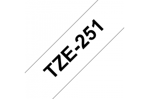Brother TZE-251 labelprinter-tape Zwart op wit