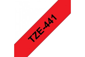 Brother TZE-441 labelprinter-tape Zwart op rood