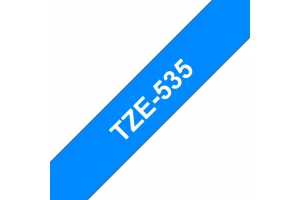 Brother TZE-535 labelprinter-tape Wit op blauw