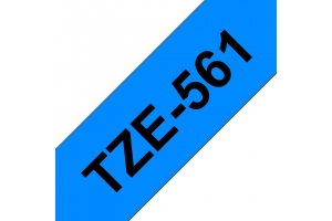 Brother TZE-561 labelprinter-tape Zwart op blauw
