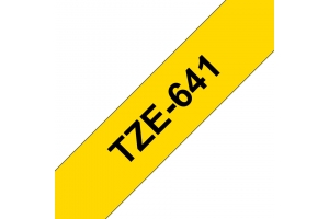 Brother TZE-641 labelprinter-tape Zwart op geel