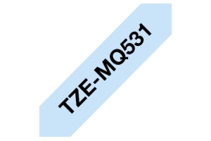 Brother TZEMQ531 labelprinter-tape Zwart op blauw TZe