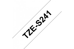 Brother TZE-S241 labelprinter-tape Zwart op wit TZ