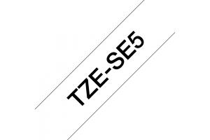 Brother TZE-SE5 labelprinter-tape Zwart op wit TZ/TZe