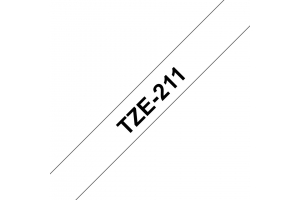 Brother TZe-211 labelprinter-tape Zwart op wit