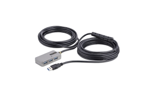 StarTech.com U01043-USB-EXTENDER interface hub USB 3.2 Gen 1 (3.1 Gen 1) Type-A 5000 Mbit/s Zwart, Zilver
