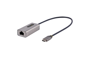 StarTech.com USB-C naar Ethernet Adapter, USB 3.0 naar Gigabit Ethernet Netwerk Adapter - 10/100/1000 Mbps, USB-C naar RJ45 Ethernet Adapter (GbE), 30cm Aangesloten Kabel, Driverless Installatie