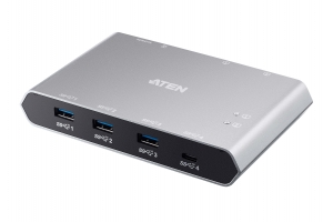 ATEN 2-Port USB-C Gen 2 Sharing Switch met Power Pass-through