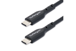 StarTech.com 1m USB-C Laadkabel, USB-C Kabel, USB 2.0 Type-C Laptop Oplaadkabel, 60W 3A Power Delivery, TPE Mantel, USB C Data Transfer Kabel, M/M