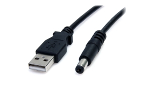 StarTech.com USB naar 5,5 mm voedingskabel - type M connector - 2 m