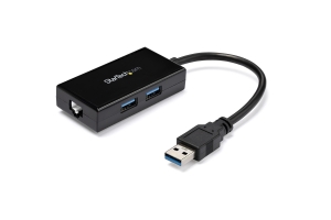 StarTech.com USB 3.0 naar gigabit ethernet netwerk adapter met ingebouwde 2-poorts USB hub